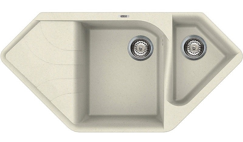 Chiuvetă de bucătărie Elleci Ego Corner 62 Bianco Antico (LGECOR62)