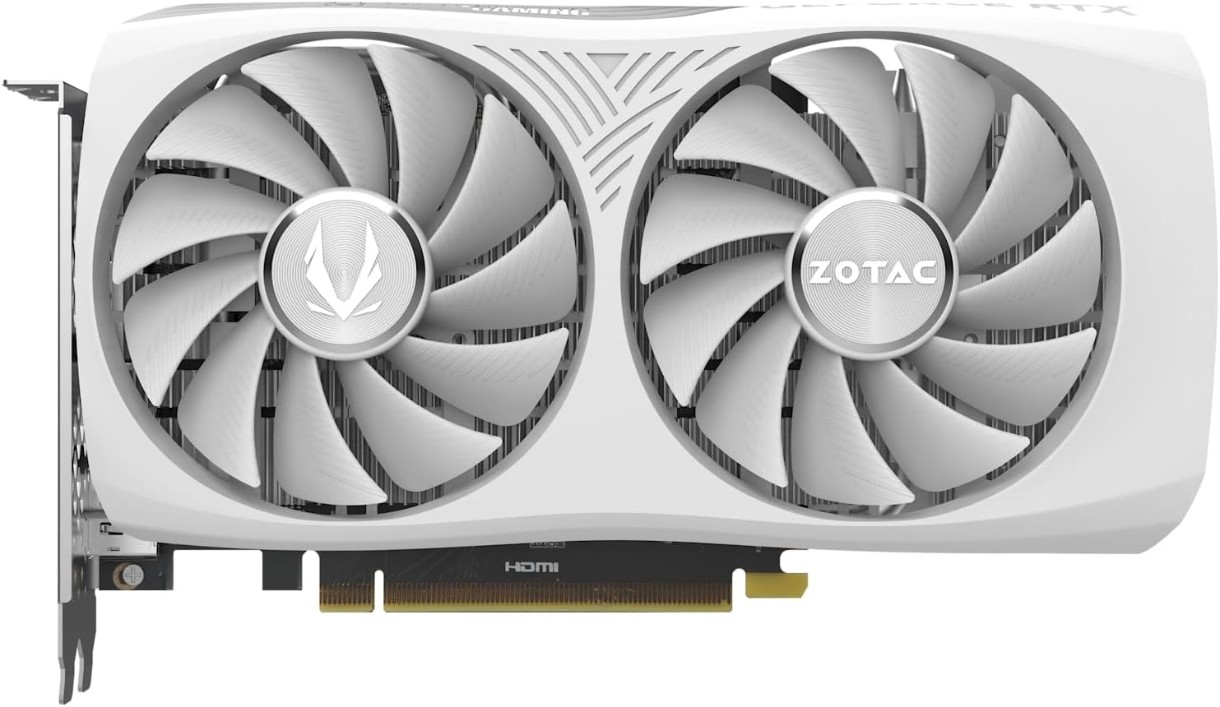 Placă video Zotac GeForce RTX 4060 Twin Edge OC White Edition 8Gb GDDR6 (ZT-D40600Q-10M)