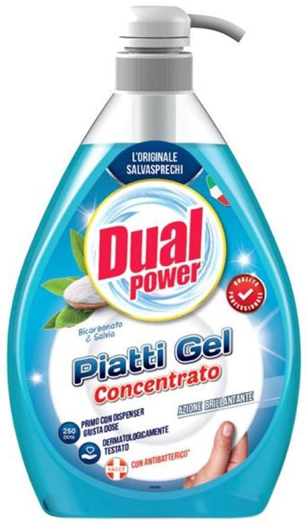 Средство для мытья посуды Dual Power Bicarbonate & Sage 1L, купить по ...