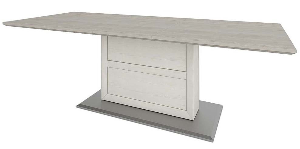 Обеденный стол Sokme Орегон 1800-2200 Белый/Серый