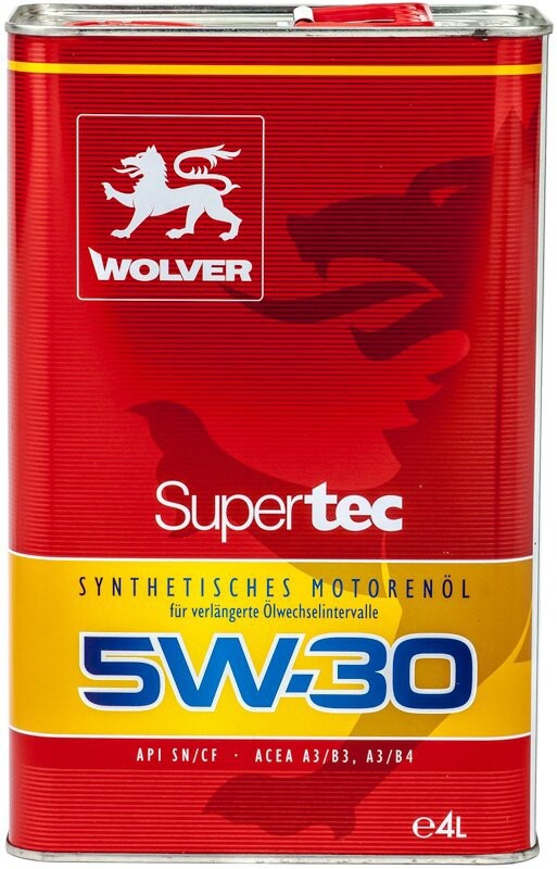 Моторное масло Wolver Super Tec SN/CF 5W-30 4L