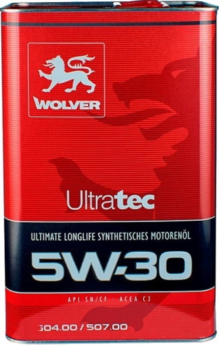 Ulei de motor Wolver Ultra Tec SN/CF C3 5W-30 4L
