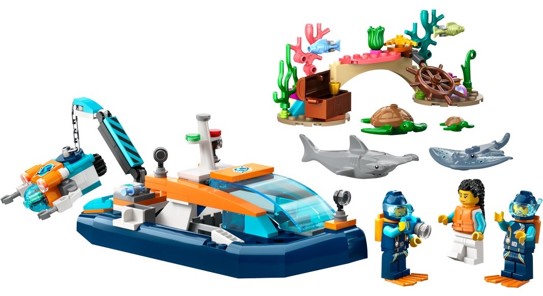 Конструктор Lego City: Explorer Diving Boat (60377)