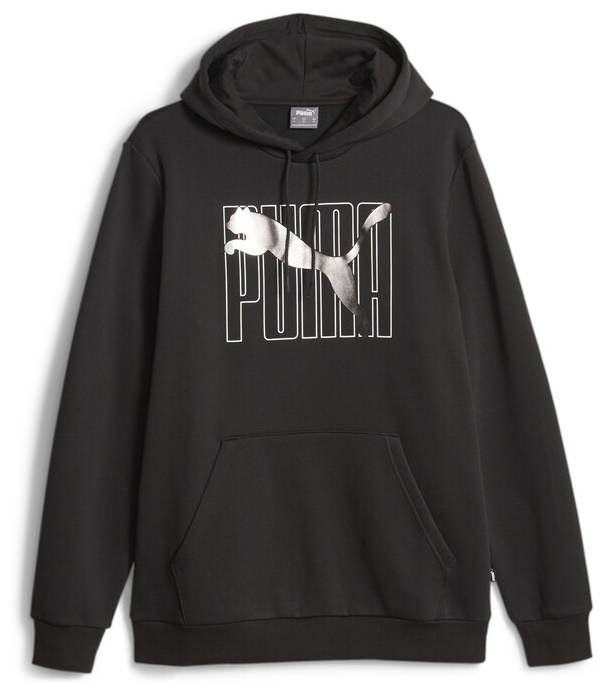 Hanorac pentru bărbați Puma Ess+ Logo Lab Holiday Hoodie Fl Puma Black XL