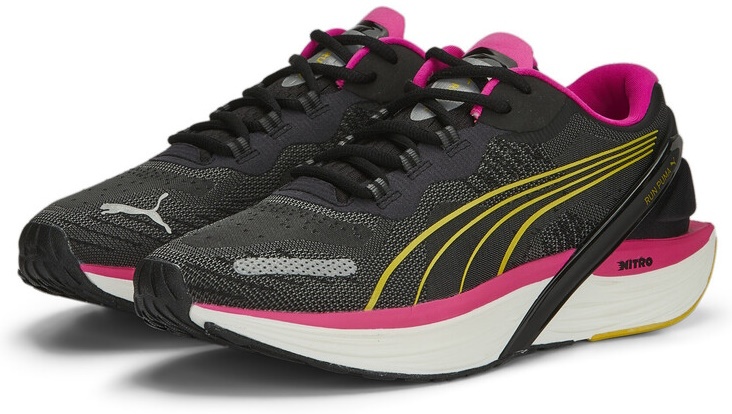 Adidași pentru dame Puma Run Xx Nitro Wns Puma Black/Ravish/Fresh Pear 36