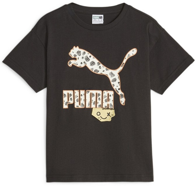 Tricou pentru copii Puma Classics Mix Mtch Tee Puma Black 116