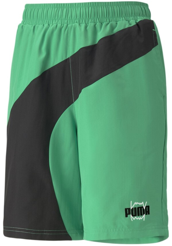 Детские шорты Puma Basketball Blueprint Shorts B Green 152