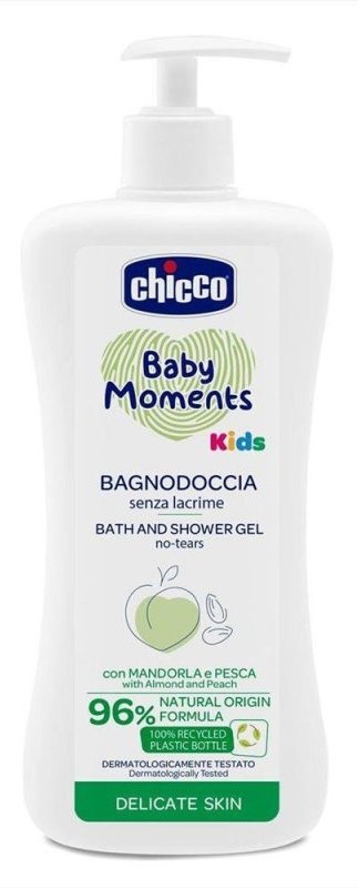 Детский гель для душа Chicco Baby Moments Kids 500ml