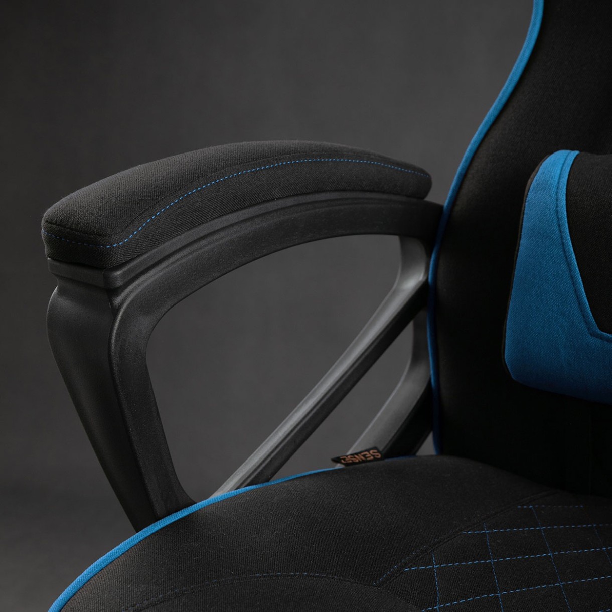 Scaun gaming Sense7 Knight Fabric Black and Blue