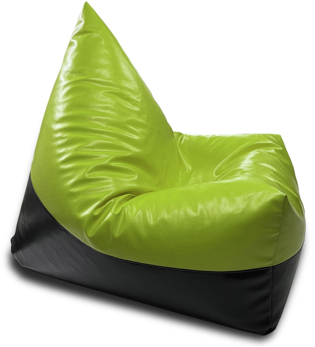 Fotoliu puf BeanBag Max Пирамида XL Зеленый/Черный