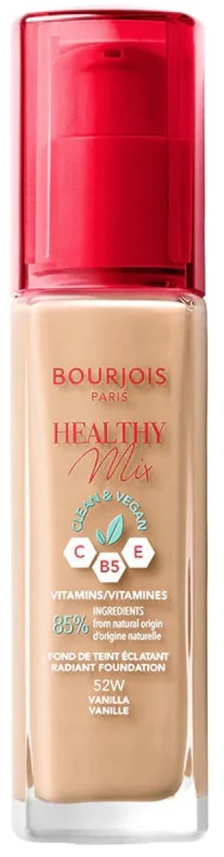 Fond de ten pentru față Bourjois Healthy Mix Clean Foundation 52 Vanilla