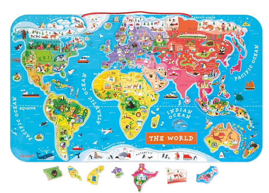 Harta lumii Janod World Map J05504