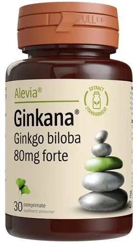 Vitamine Alevia Ginkana Ginkgo biloba Forte 80mg 30pcs