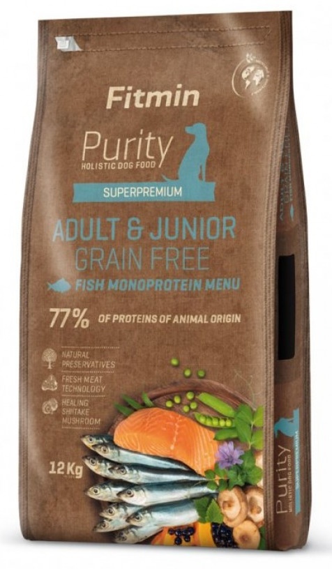 Сухой корм для собак Fitmin Purity GF Adult & Junior Fish Menu 12kg