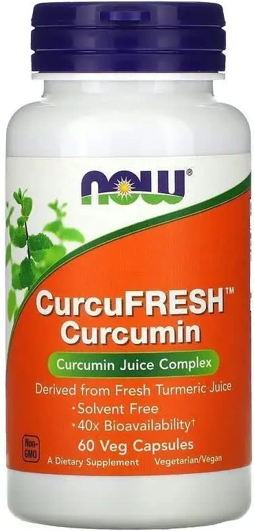 Supliment alimentar NOW CurcuFresh Curcumin 500mg 100cap