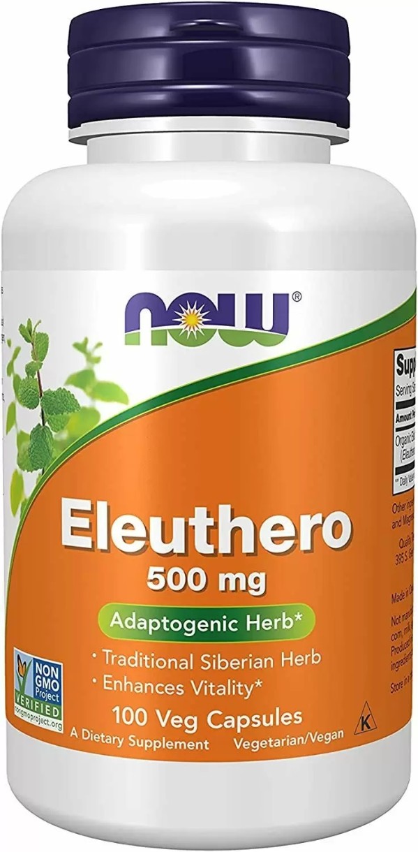 Vitamine NOW Eleuthero 500mg 100cap