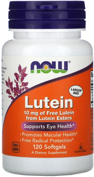 Supliment alimentar NOW Lutein 10mg 60cap