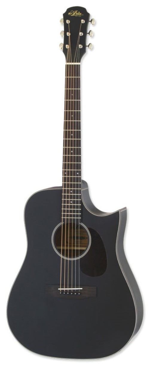 Chitară electro-acustică Aria 111CE Matte Black
