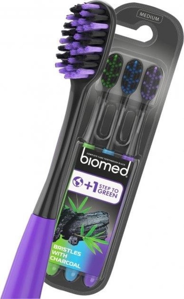 Набор зубных щеток Biomed Black 3pcs