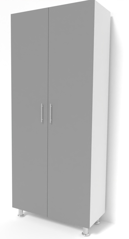 Шкаф Smartex N4 100x40x208cm Белый/Графит
