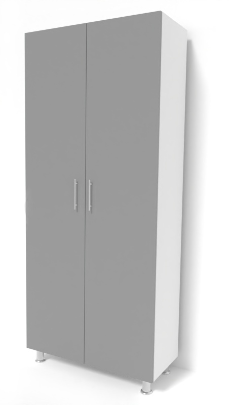 Шкаф Smartex N4 90x40x208cm Белый/Графит