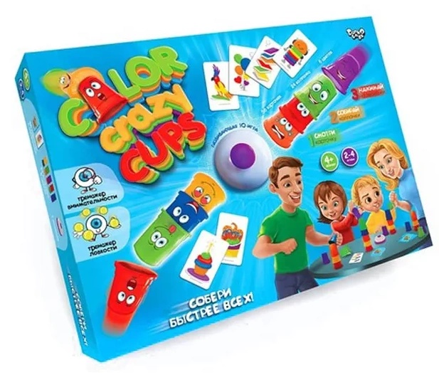 Joc educativ de masa Danko Toys Color Crazy Cups 23120
