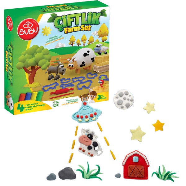 Plastilina BuBu Play Dough Farm Set OH0017