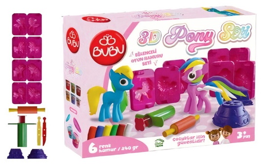 Plastilina BuBu Play Dough My Little Poni 3D OH0023