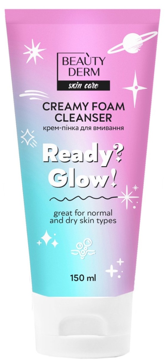 Очищающее средство для лица Beauty Derm Ready?Glow! Creamy Foam 150ml
