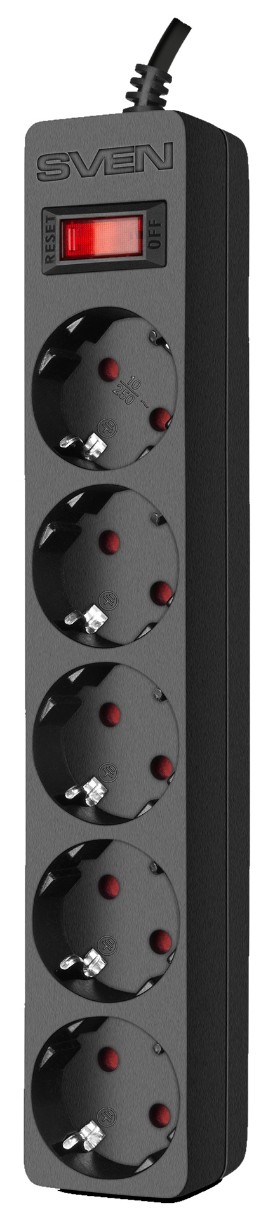 Protecţie împotriva supratensiunii Sven SF-05E 1m Black