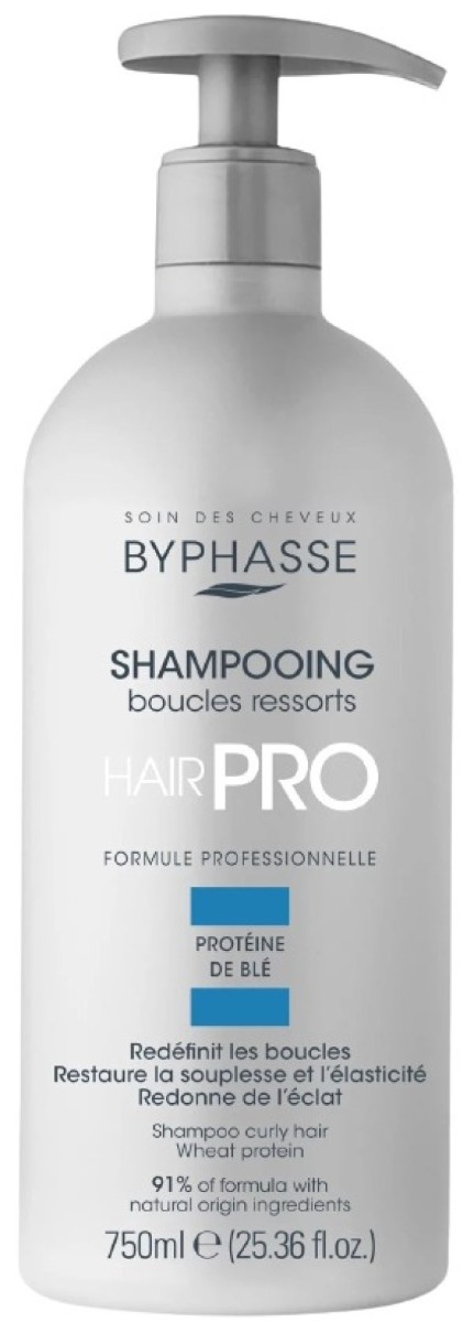 Шампунь для волос Byphasse Hair Pro Boucles Ressorts 750ml