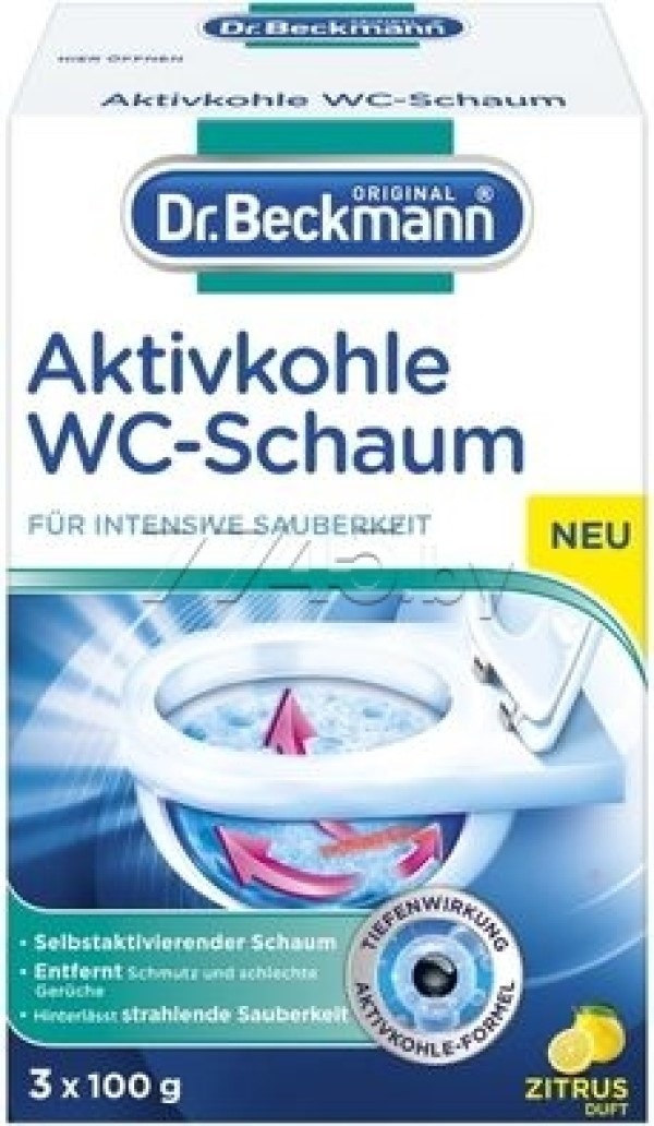 Средство для санитарных помещений Dr. Beckmann Aktivkohle WC-Schaum 100g