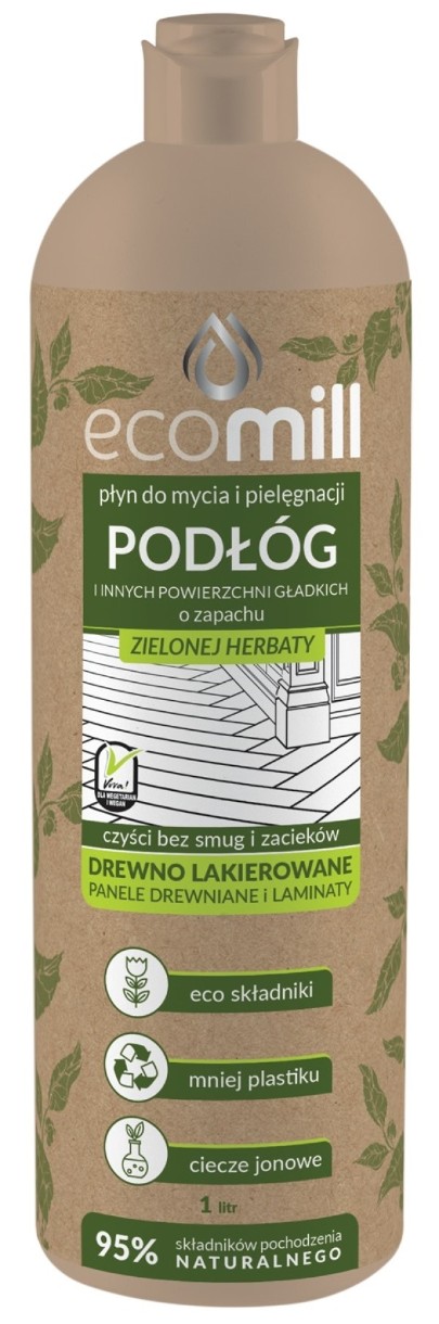 Detergent pentru suprafețe Ecomill Wood & Laminate Green Tea 1000ml