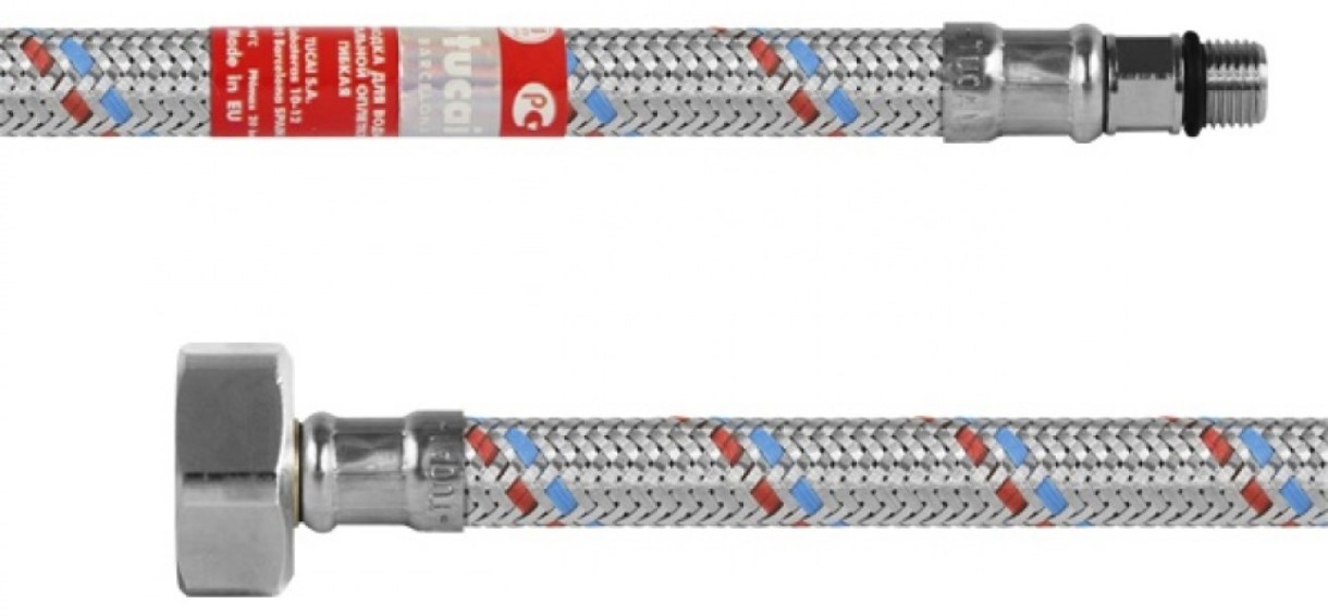 Гибкий шланг для смесителя Tucai L17 Inox (5621)