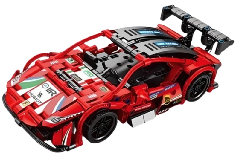 Constructor cu telecomanda Pingao Ferrari Red 440pcs