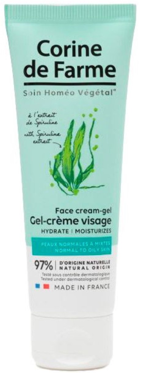 Крем-гель для лица Corine de Farme Facial Gel-Cream Spirulina 50ml