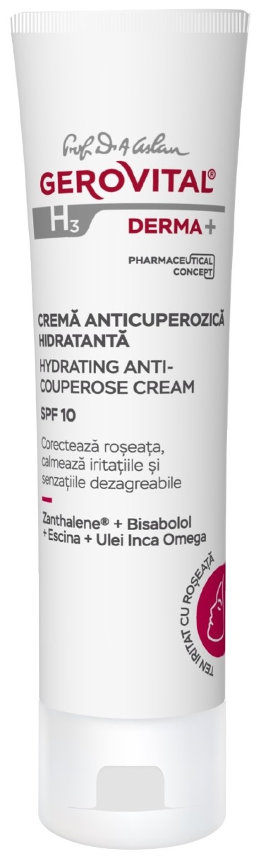 Крем для лица Gerovital H3 Derma+ Anti-Couperose SPF10 50ml
