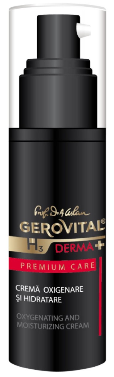 Крем для лица Gerovital H3 Derma+ Premium Care Oxygenating & Moisturizing Cream 30ml