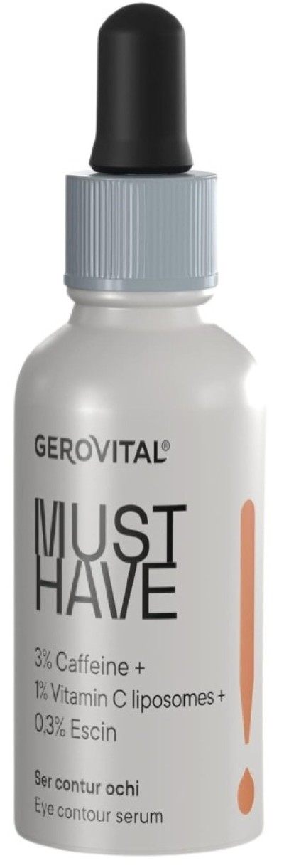Сыворотка для кожи вокруг глаз Gerovital Must Have Eye Serum 3% Caffeine 30ml