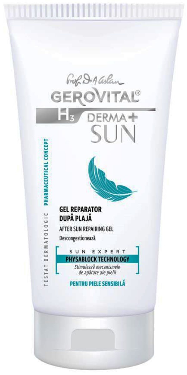 Гель после загара Gerovital Sun H3 Derma+ Repairing Gel 150ml