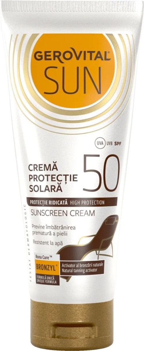 Солнцезащитный крем Gerovital Sun Protection Cream SPF50 100ml