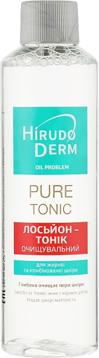 Лосьон-тоник для лица Hirudo Derm Oil Problem Pure Tonic 180ml