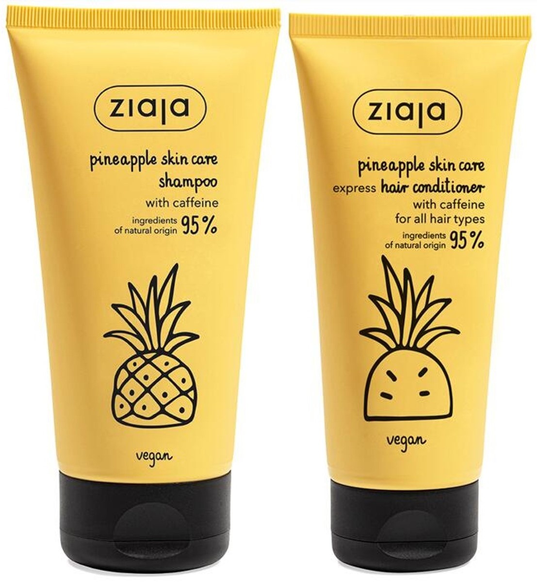 Подарочный набор Ziaja Pineapple Shampoo 160ml + Pineapple Conditioner 100ml