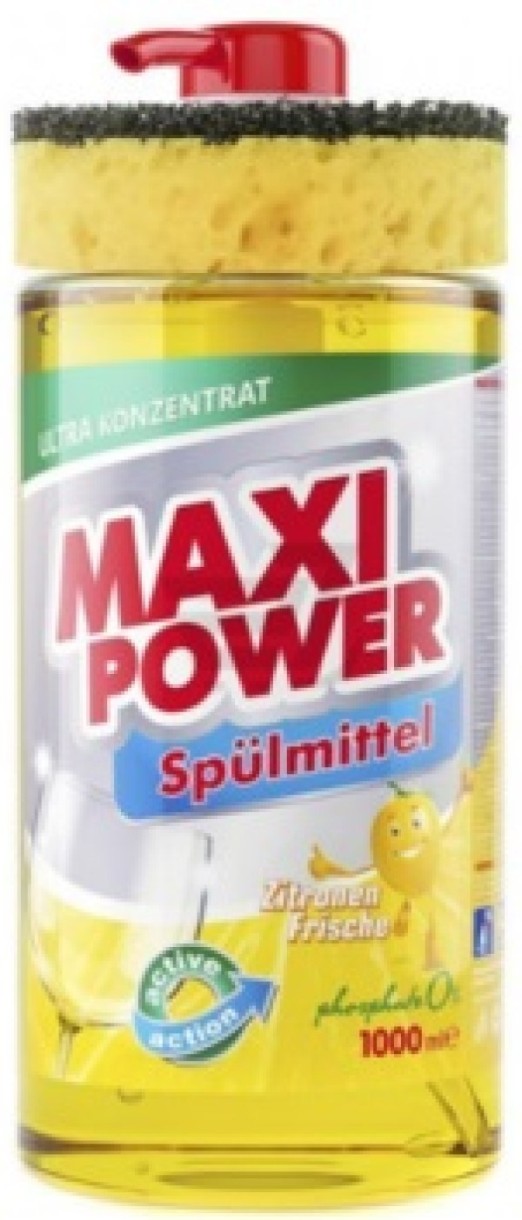 Средство для мытья посуды Maxi Power Lemon 1L