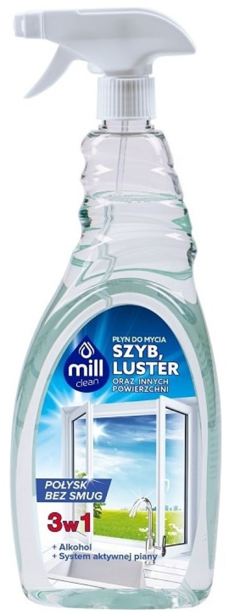 Средство для стекла Mill Clean 3in1 Glass & Mirror Cleaning Liquid 1L