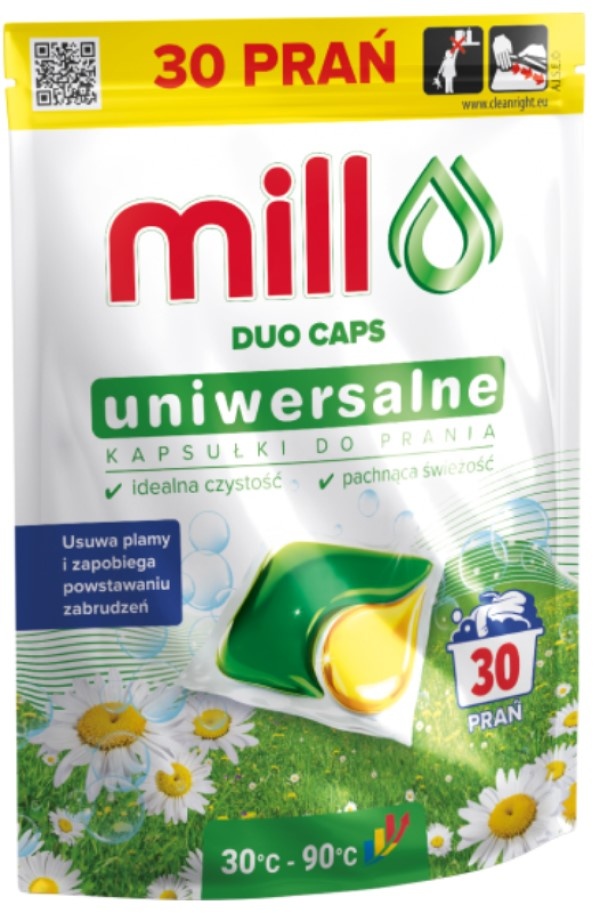 Капсулы для стирки Mill Duo Caps Universal 30cap