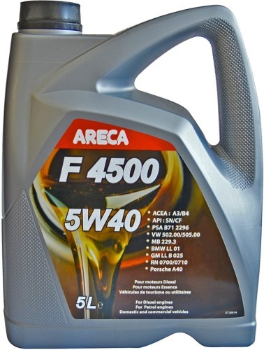 Моторное масло Areca F4500 5W-40 5L