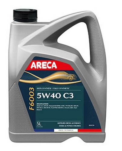 Моторное масло Areca F6003 5W-40 C3 5L