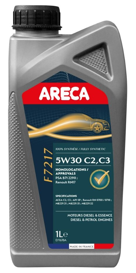 Моторное масло Areca F7217 5W30 C2/C3 1L