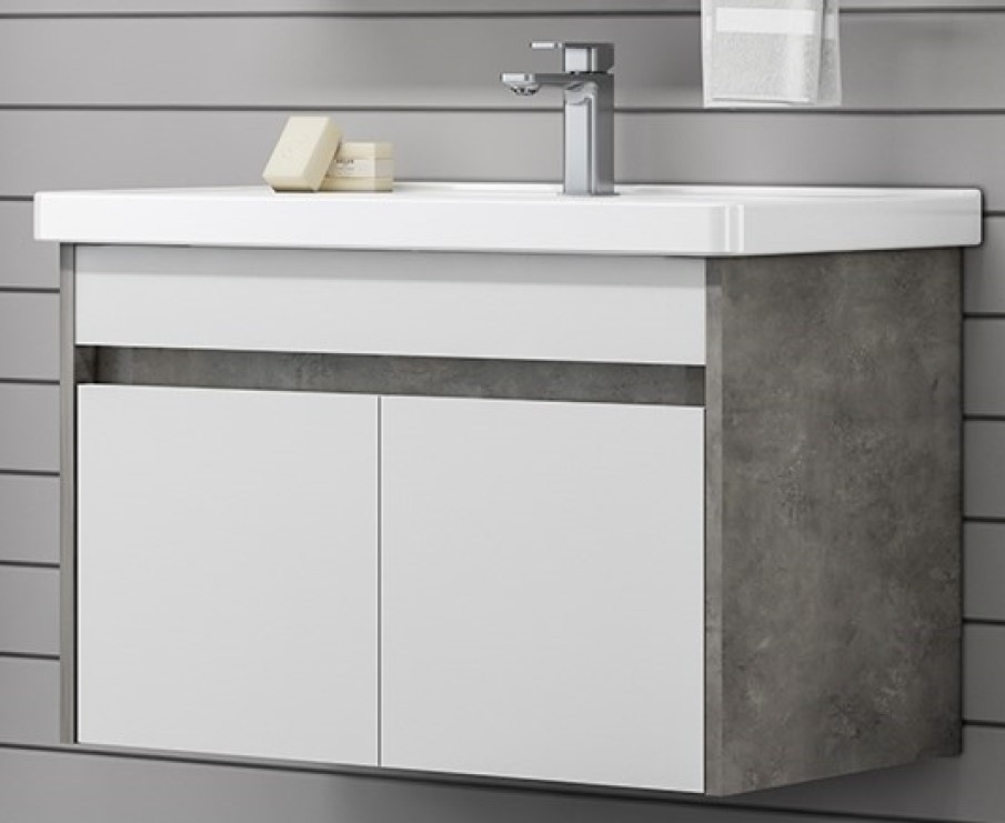 Шкаф с умывальником Orka Aydos 100 Silver (05758)